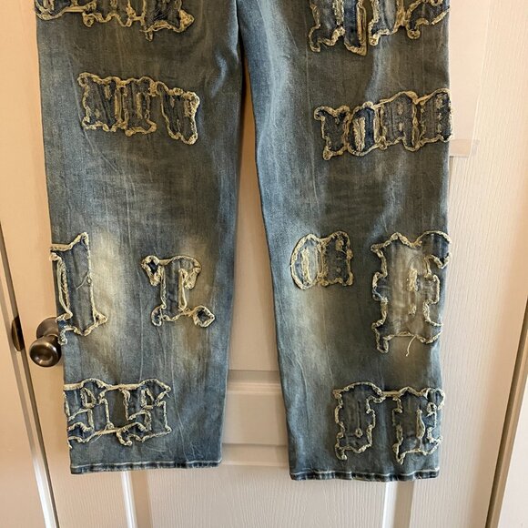 Smoke Rise Red Jeans Size 5/26 Denim Acid Wash Mid Rise Flare Curvy Fit Wide Leg - Picture 8 of 12